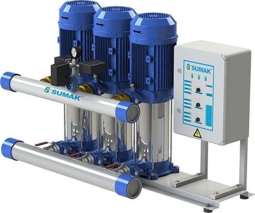 Sumak SHT6 C 150/8 Düşey Milli Kademeli Üç Pompalı Hidrofor 4 KAT 60 DAİRE