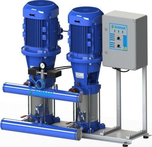 Sumak SHT 24 B 550/4 Düşey Milli Kademeli Çift Pompalı Hidrofor
