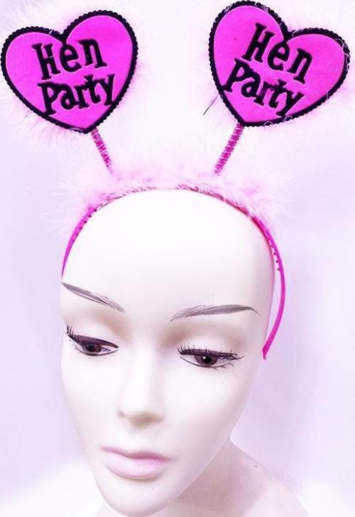 Parti Otrişli Toz Pembe Renk Bekarlığa Veda Partisi Hen Party Taç