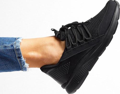 Unisex Siyah Spor Ayakkabı