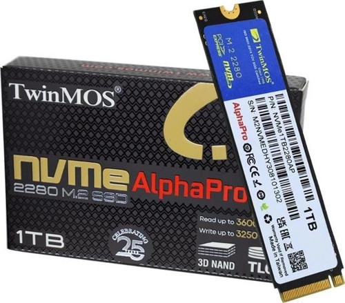 1 Tb Twınmos M.2 Pcıe Nvme 3600/3250 Nvme1tb2280ap