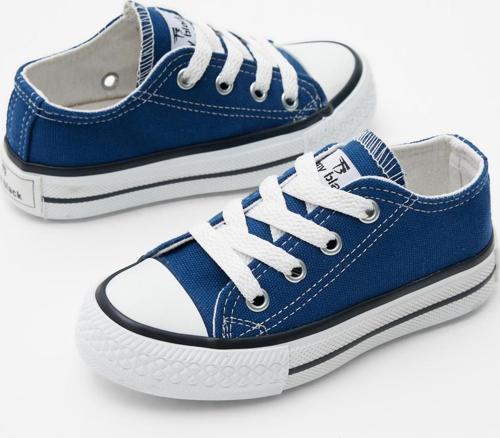 Çocuk Unisex Kot Mavi Rahat Kalıp Bağcıklı Spor Ayakkabı