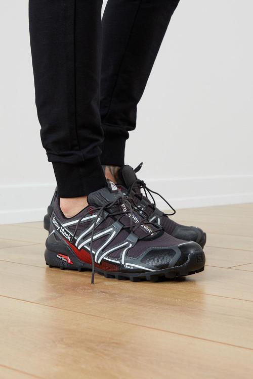 Erkek Füme Beyaz Rahat Kalıp Şeritli Lastik Bağcıklı Trekking Ayakkabı