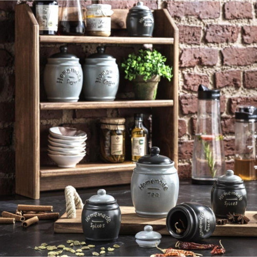 Gri Macha Baharat Takımı 14 Parça