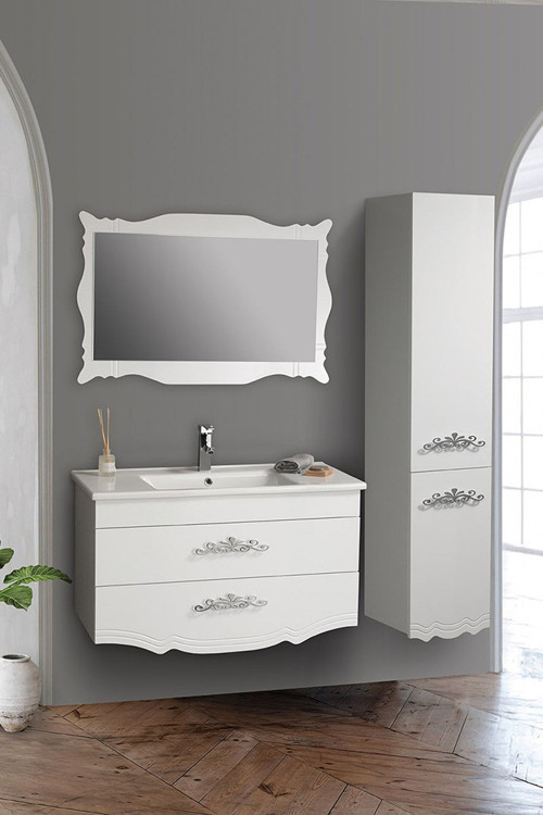 Diva Banyo Dolabı Takım 65 Cm Beyaz