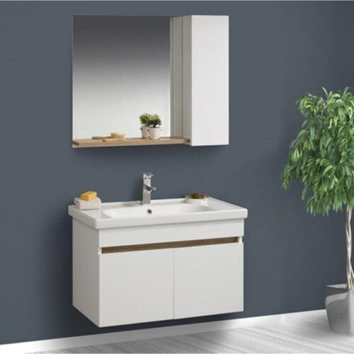 Beyaz Bella 80 Cm Banyo Dolabı