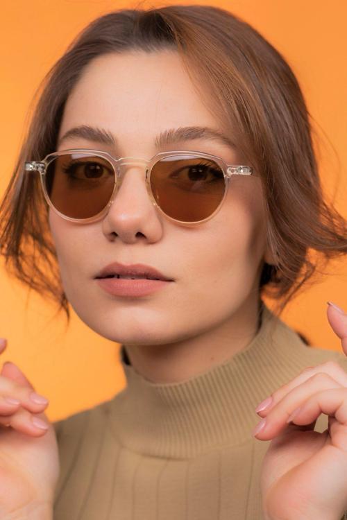 Kristal Kahve Unisex Güneş Gözlüğü