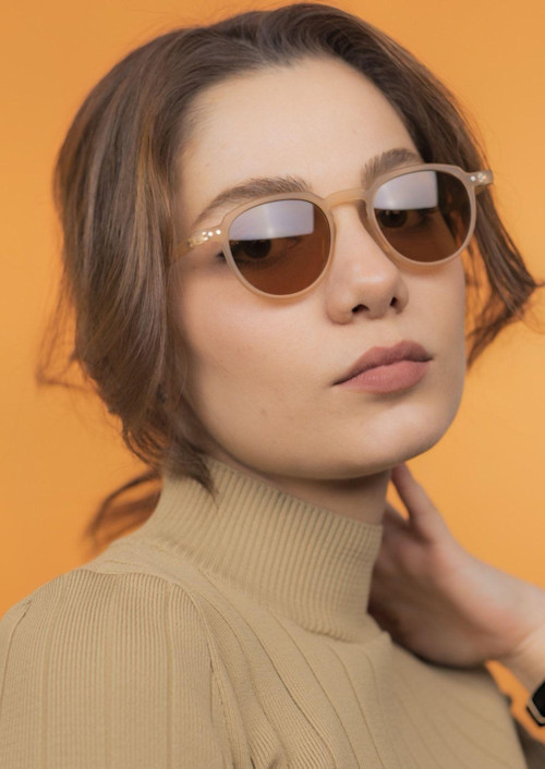 Lucia Krem Unisex Güneş Gözlüğü