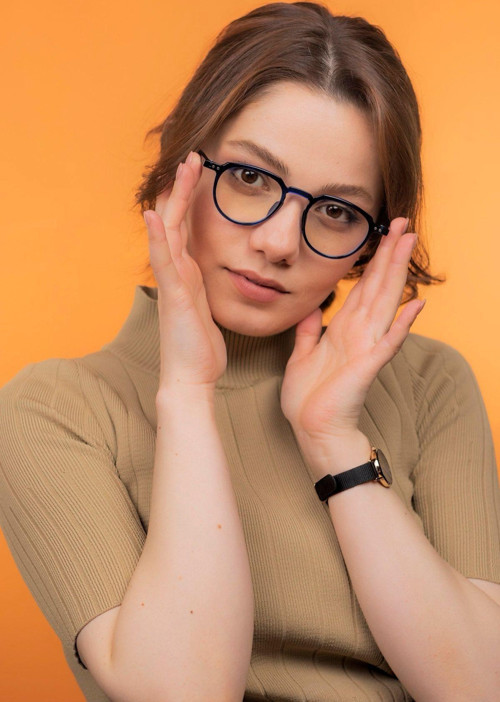 Lucia Lacivert Unisex Bilgisayar Ekran Gözlüğü