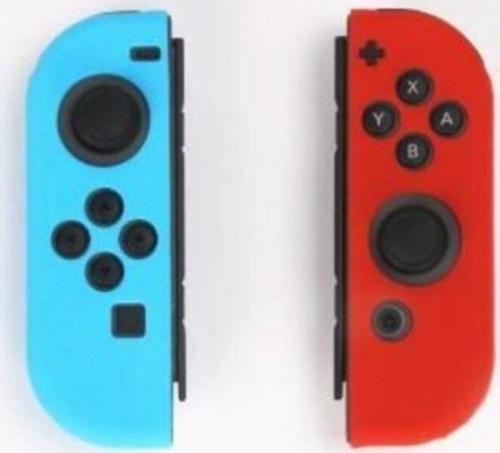 Nintendo Switch Joy-Con Silikon Koruyucu Kılıf Mavi Kırmızı