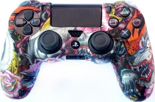 Playstation 4 Desenli Kol Koruyucu Silikon Kılıf 7P4