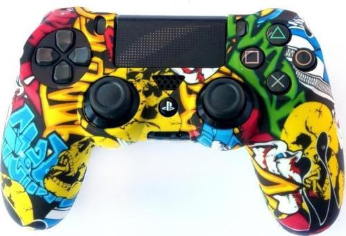 Playstation 4 Desenli Kol Koruyucu Silikon Kılıf 8P4