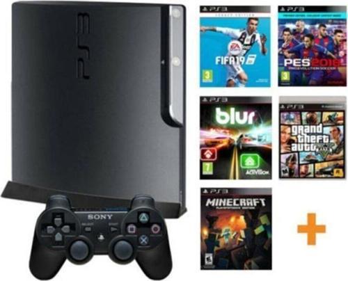 Playstation 3 Slim 500 Gb + 1 Orijinal Kol + 40 Oyun