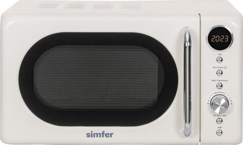 Sk4605 Retro Krem Dijital Mikrodalga Fırın