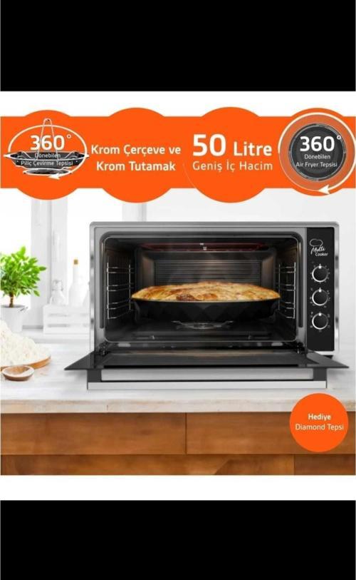 Usto Chefn 50 Siyah Midi Xl Fırın 6084