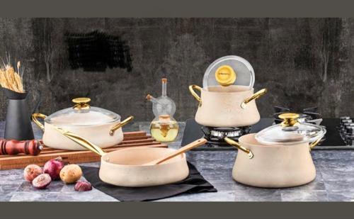 Dora Bakraç 7 Parça Set Krem