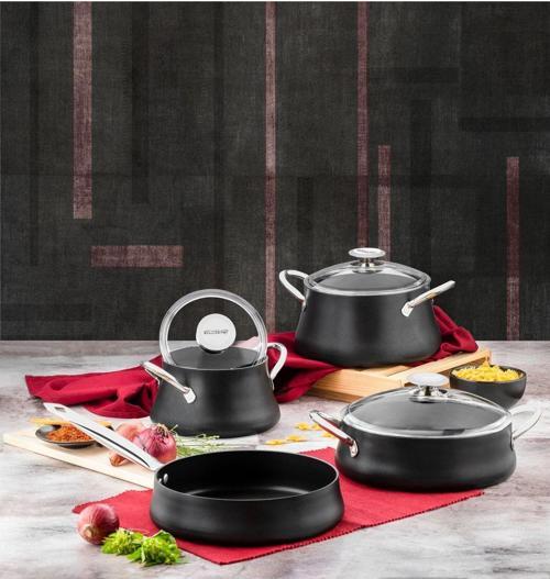 Dora Bakraç 7 Parça Set Siyah