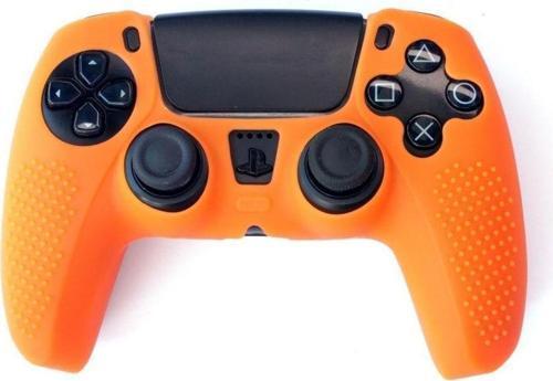 Playstation 5 Turuncu Renkli Kol Koruyucu Silikon Kılıf Tp5