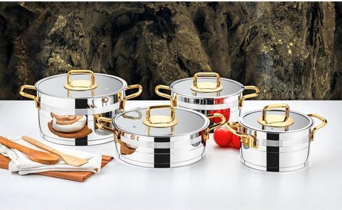 Safir 4'Lü Set Altın (8 Parça)