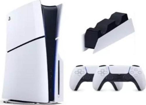 Playstation 5 Slim Cd + 2. DualSense Ps5 Kol + Şarj istasyonu (İthalatçı Garantili)
