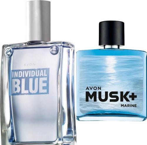 Blue Erkek Parfümü. 100 Ml + Avon Musk Marine Edt 75 Ml 2Li Set