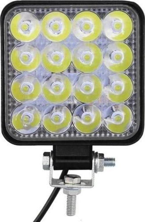 Ars Arsvision 16 LED Kare (1 Adet) Off Road Iş Makinası Çalışma Lambası Sis Farı