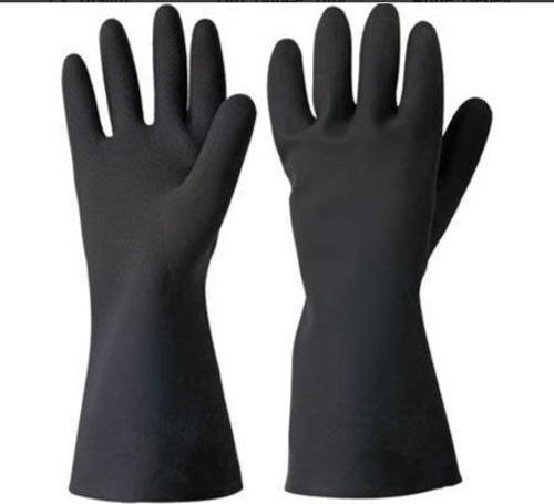 FBL2812 KİMYASAL DOĞAL KAUÇUK ELDİVEN SİYAH 32cm NO:9