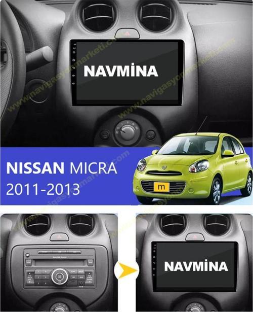Nissan Micra 2011-2013 Uyumlu 9 İnç 4-32Gb Multimedya