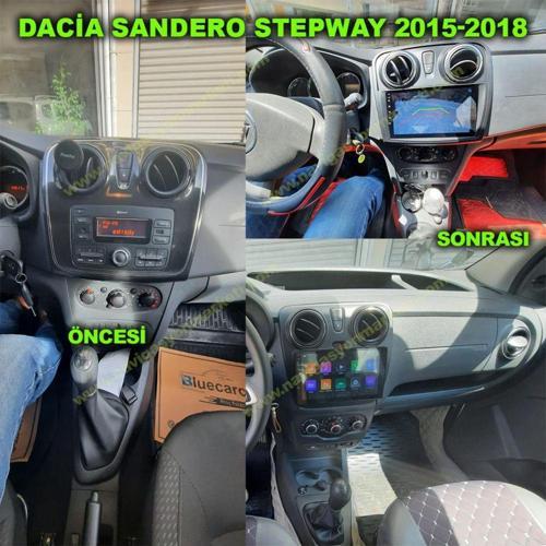 Dacia Sandero Stepway 2015-2018 Uyumlu 9 İnç 2+32 Gb Multimedya