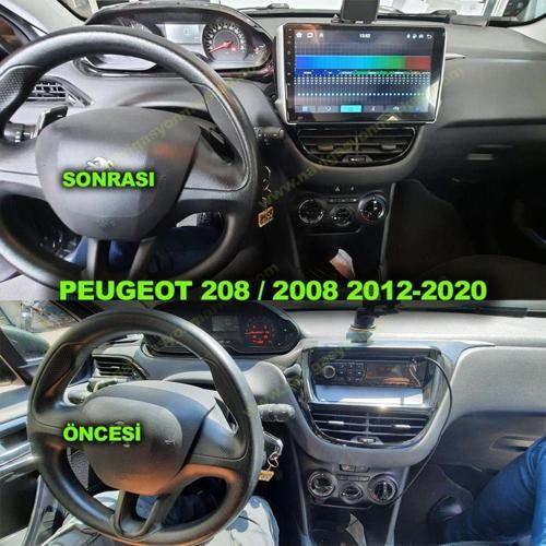 Peugeot 208 / 2008 2010-2020 Uyumlu 10 İnç 4-32 Gb Multimedya