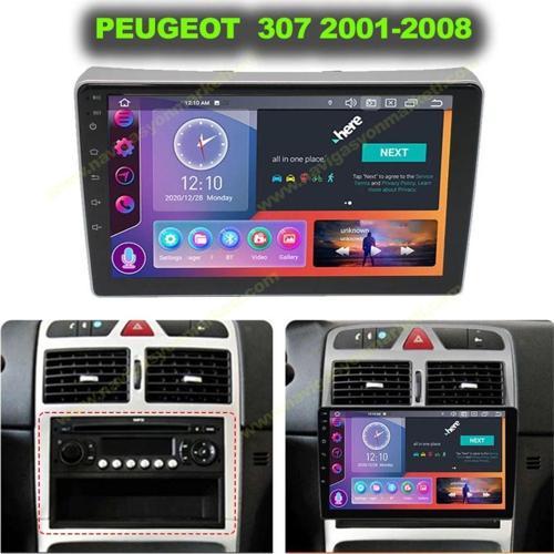 Peugeot 307 2001-2008 Uyumlu Alta Takılan 9 İn. 4-32 Gb Multimedya