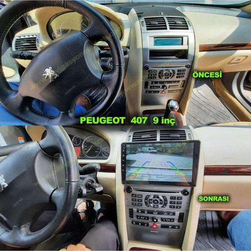 Peugeot 407 2004-2011 Uyumlu 9 İn. 4-32 Gb Multimedya Kamera