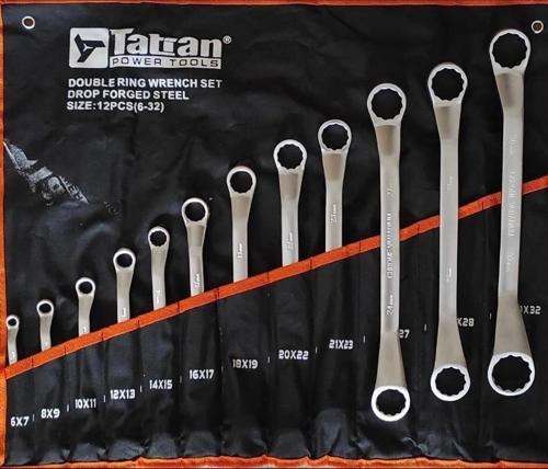TATİAN 12 PARÇA YILDIZ AĞIZ ANAHTAR SETİ BEZ ÇANTALI