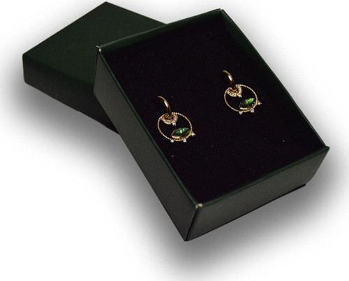Vip Seri Taşlı Gold Halka Küpe