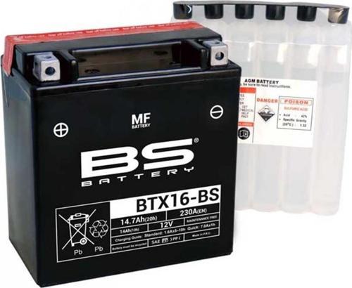 Akü Btx16-bs 12v14ah Gılera Gp 600 Kawasakı Vn Classıc 1500 Vn 1700 Pıaggıo Mp3 Beverly Tourer 40