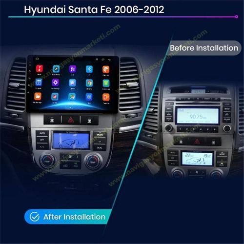 Hyundai Santafe 2007-2011 Uyumlu 9 İnç 4-32 Gb Multimedya