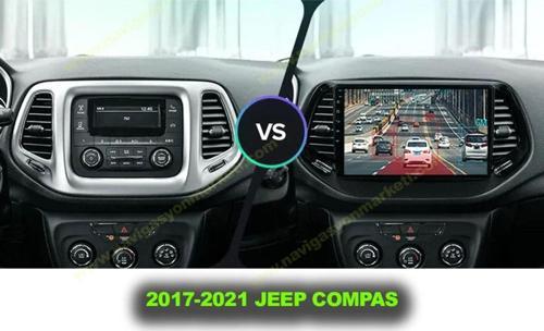 Jeep Compas 2017-2021 Uyumlu 10 İnç 4-32 Gb Multimedya