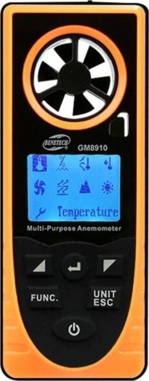 Bgm8910 Çok Fonksiyonlu Dijital Rüzgar Ölçer Anemometre