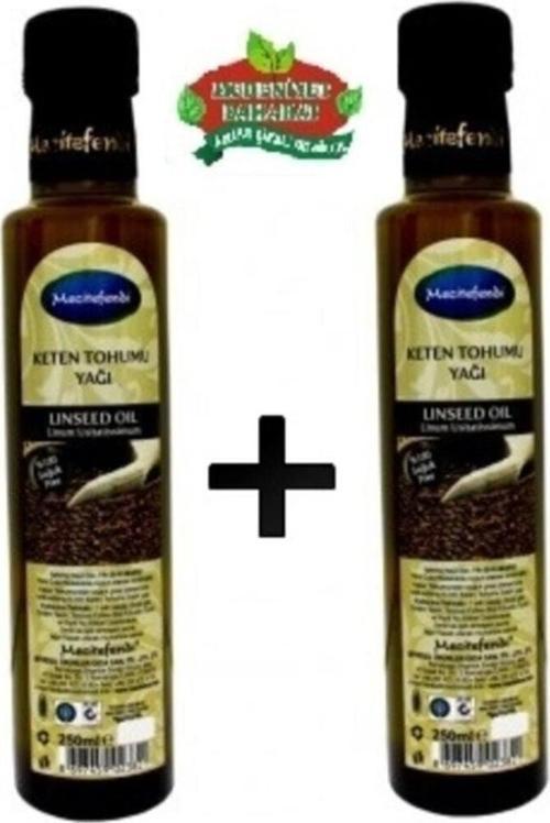 2 Adet Keten Tohumu Yağı Soğuk Pres 250 Ml
