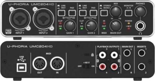 Umc204Hd 2 Giriş 4 Çıkış Usb Stüdyo Ses Kartı