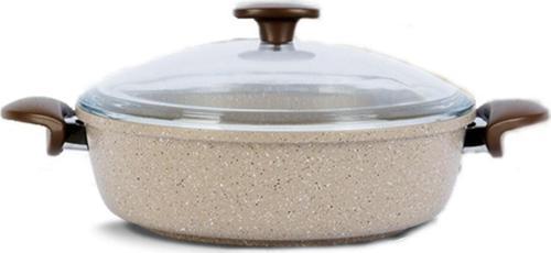Alüminyum Döküm 28Cm Basık Karnıyarık&Pilav / Vizon