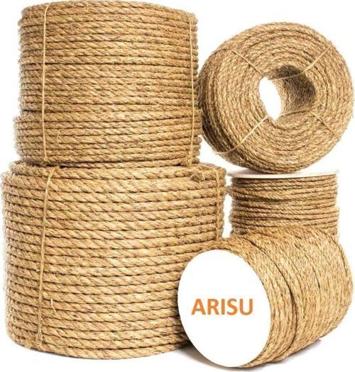 12 Mm 10 Metre Jüt Halat Ip Dekoratif Hasır Ip Kendir