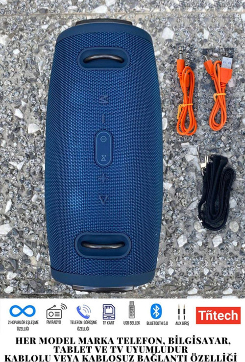 -Xtreme3 Bluetooth Hoparlör - Fm Radyo, Usb, Sd Kart, Aux Girişli Speaker