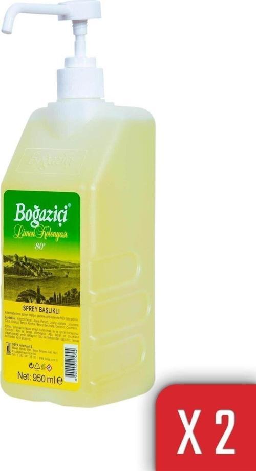 80° Limon Kolonyası Pompalı 950 Ml 2'Li