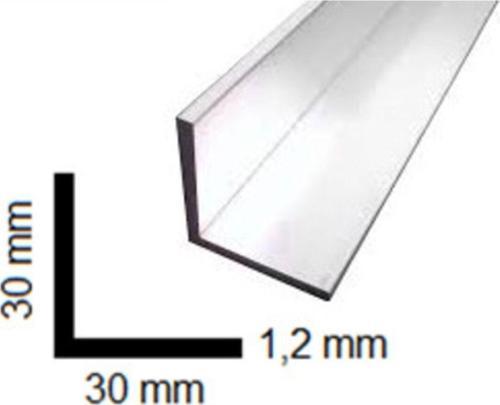 Aluminyum Köşebent 30X30 Mm - 6 Mt Boyunda