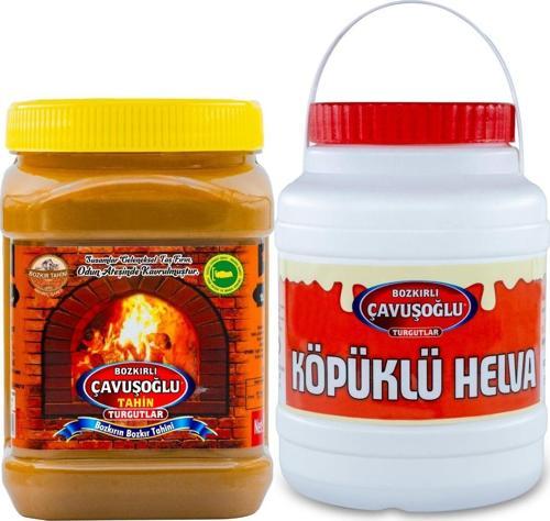 Odun Ateşinde Kepekli Bozkır Tahini 930G + Köpüklü Helva 930G