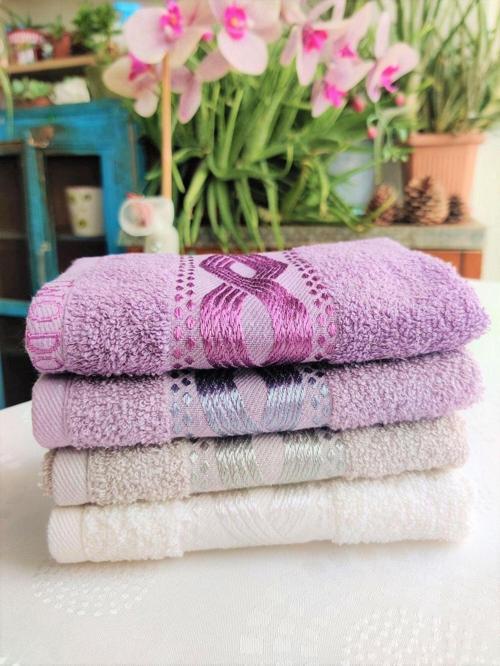 Bukle Jakarlı Çeyizlik 30X50 Cm. 4'Lü Mutfak Ve El Havlu Seti