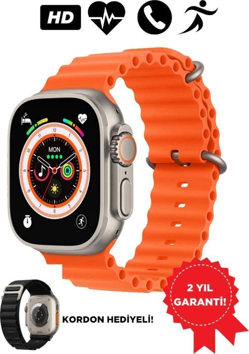 Wh9 Akıllı Saatler / Smartwatch Kordon Hediyeli Ios Android Uyumlu Arama Özellikli Nabız Tansiyon Ölçme