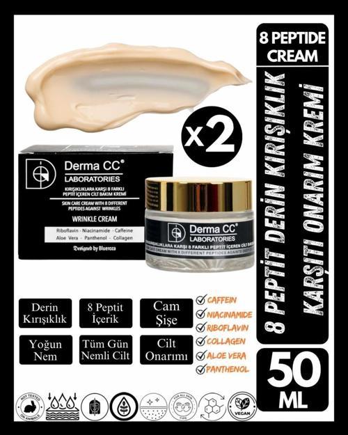 8 Peptit Içeren Derin Kırışıklık Karşıtı Cilt Bakım Kremi 50M X 2 Adet