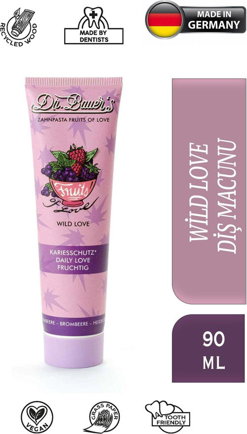 Wild Love Diş Macunu 90Ml & Dr Bauer Fruit Splash Diş Macunu 90Ml
